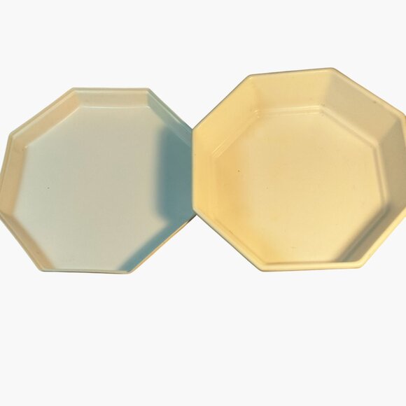 Ullman Christmas Cookie Canister Box Holiday Tree Vintage Octagonal USA - Picture 5 of 7